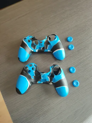 Grips PS4 Azul y Negro