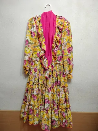 Vestido flamenco estampado floral