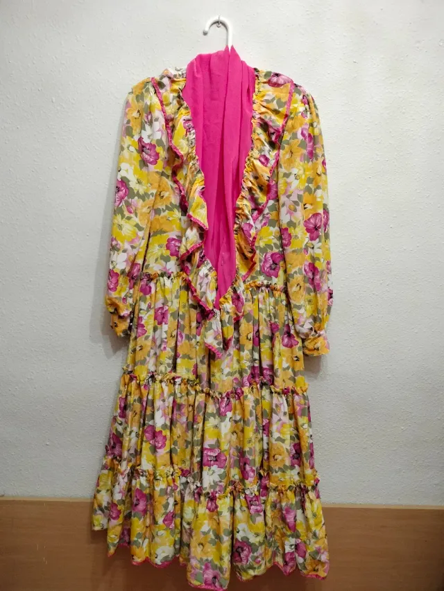 Vestido flamenco estampado floral