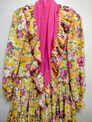 Vestido flamenco estampado floral