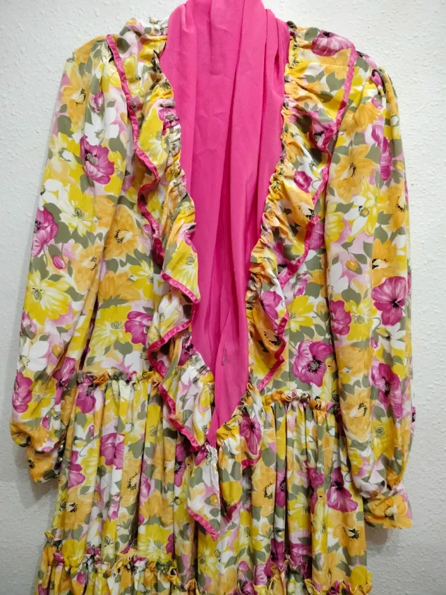 Vestido flamenco estampado floral