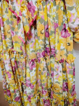 Vestido flamenco estampado floral