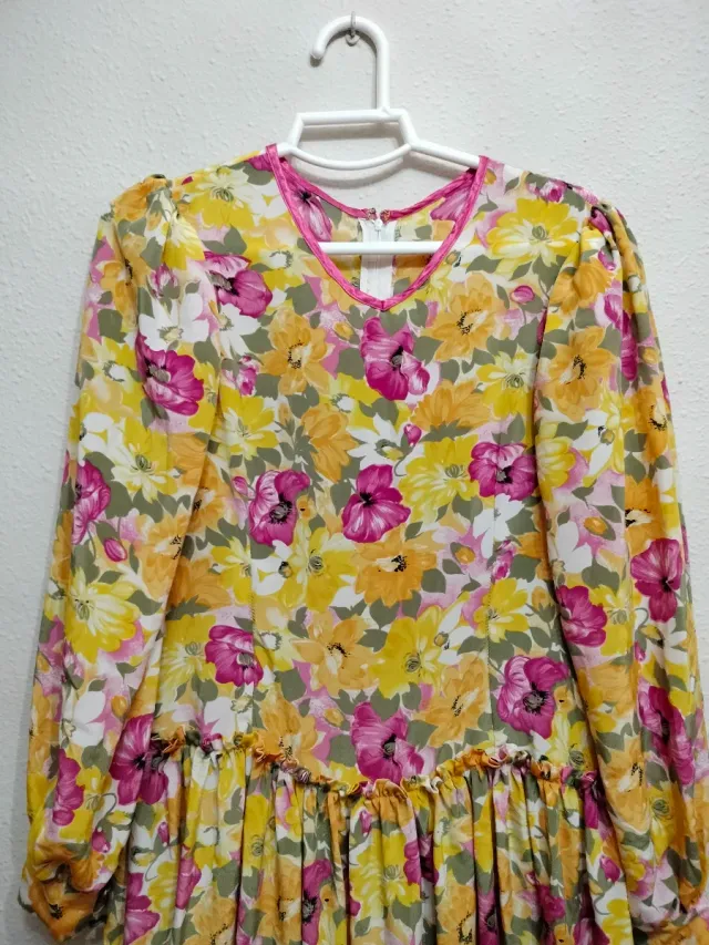 Vestido flamenco estampado floral