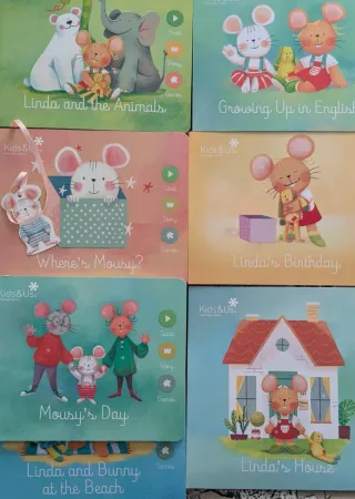 Lot of5 new Kids&Us books+2 free with signs of use
