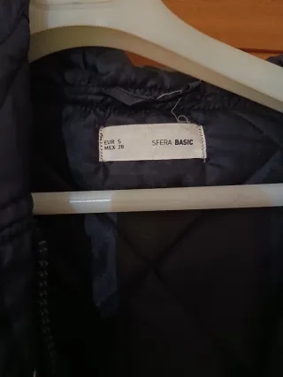 Casaco comprido Sfera preto tamanho S