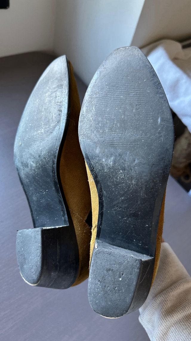 Botines Mango ante marrón talla 39