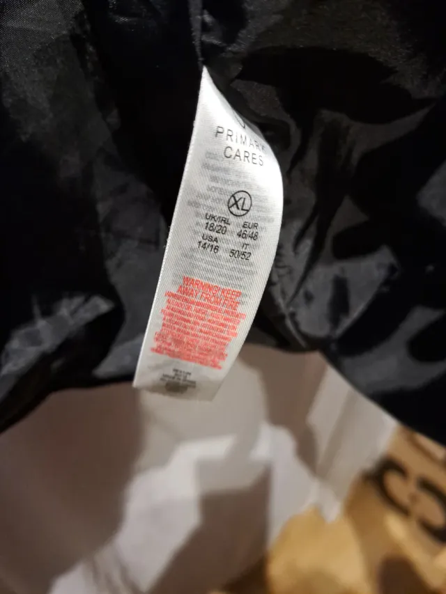 Chaquetón largo  de invierno Primark XL