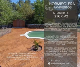 Pavimento hormigón estampado