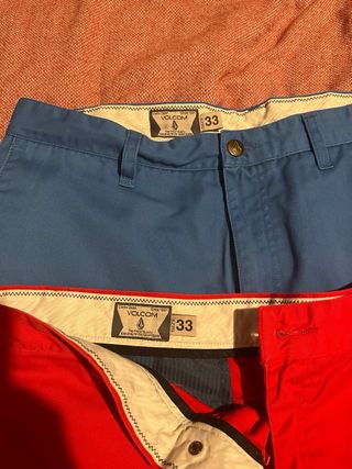 Bermudas Volcom y Dickies Talla 33