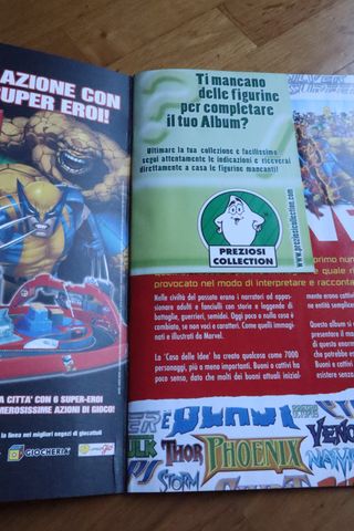 Album figurine Marvel Extended View - Incompleto