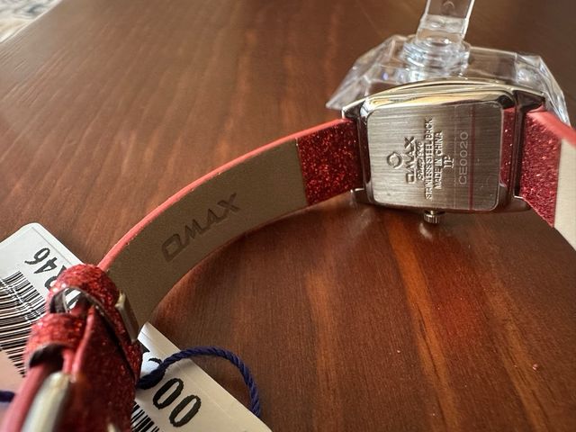 Reloj Omax Mujer Rojo Glitter