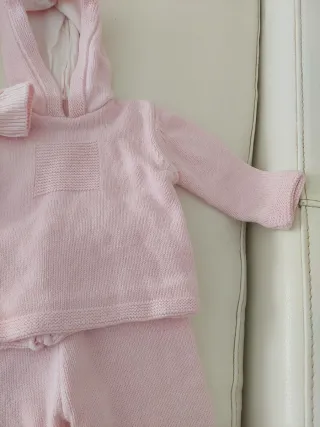 2 Conjuntos de punto para bebé (rosa) 
