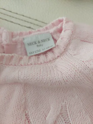 2 Conjuntos de punto para bebé (rosa) 