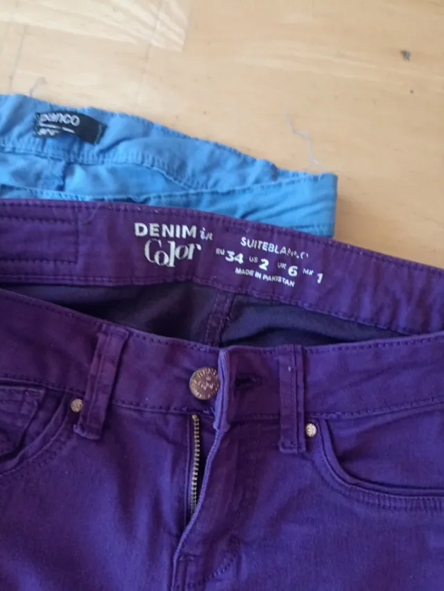 3 Vaqueros Blanco Talla 34