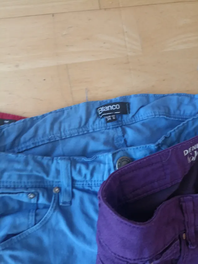 3 Vaqueros Blanco Talla 34