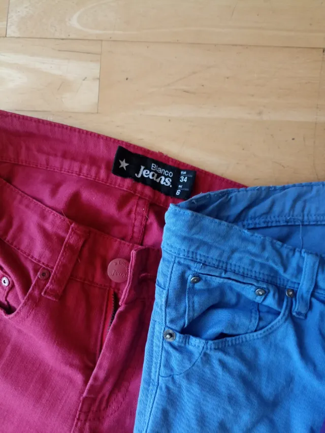 3 Vaqueros Blanco Talla 34