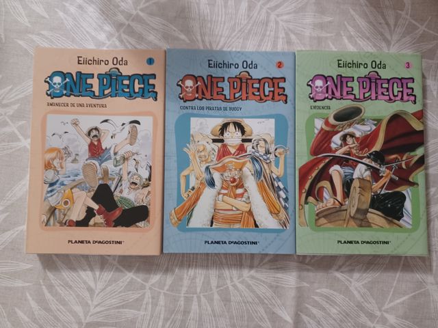 One Piece tomos 1 y 3, edición antigua