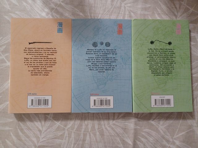 One Piece tomos 1 y 3, edición antigua