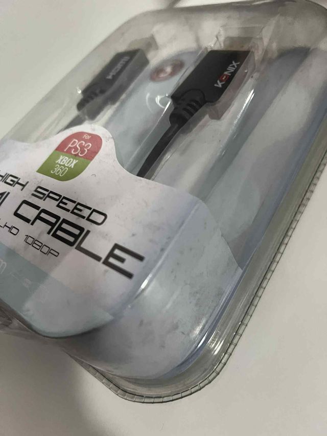 Cabo HDMI Konix Alta Velocidade PS3 XBOX 360