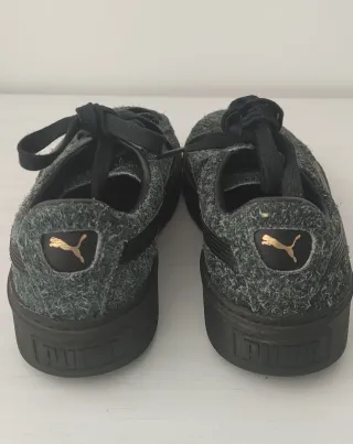 Zapatillas Puma grises y negras