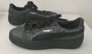 Zapatillas Puma grises y negras