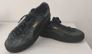 Zapatillas Puma grises y negras