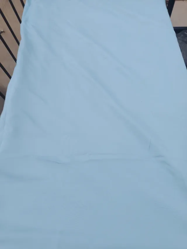 Funda nórdica azul celeste para cama de 90 cm.
