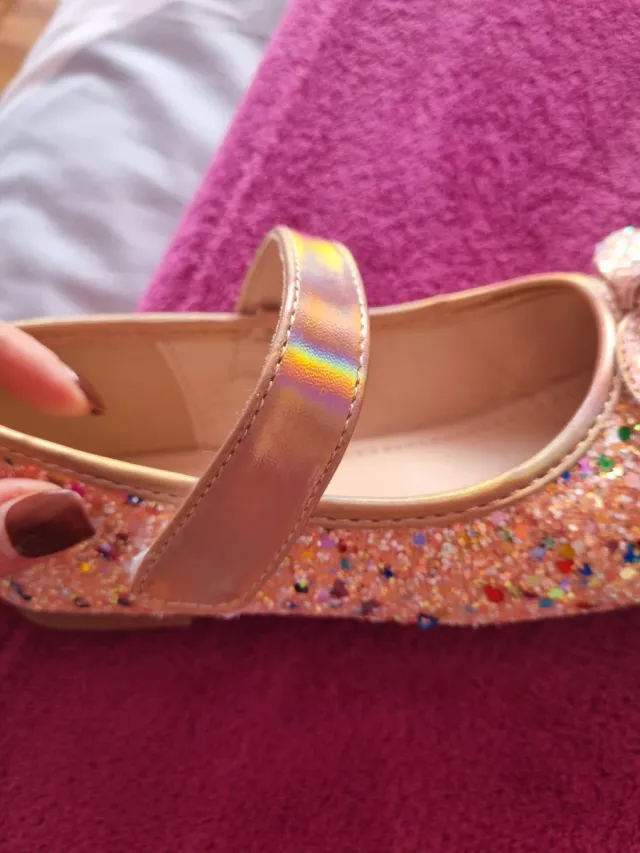 Bailarinas niña brillantes lazo talla 32