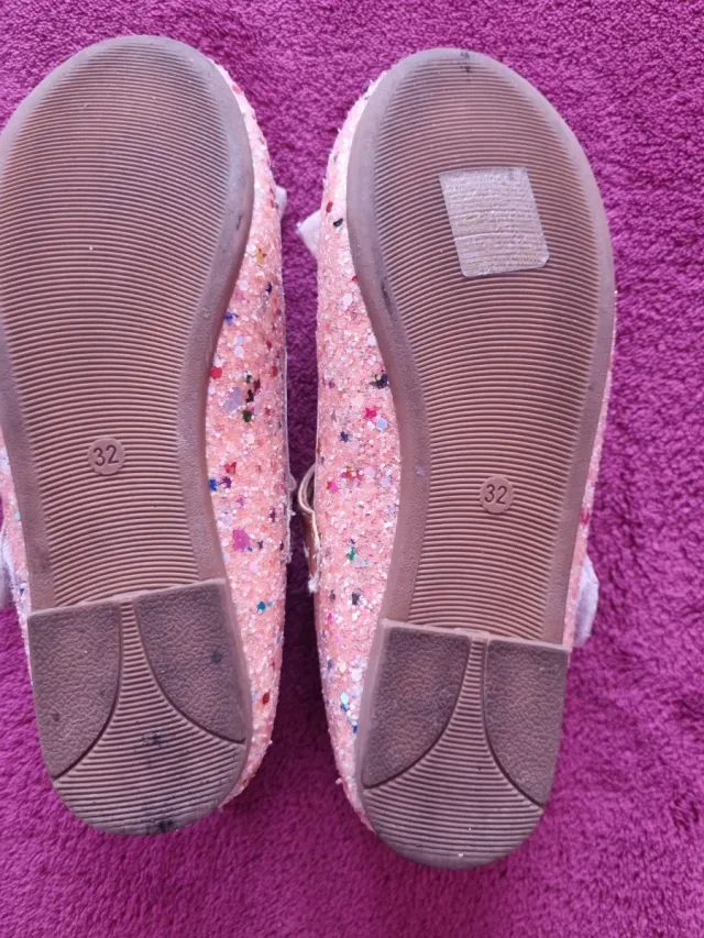 Bailarinas niña brillantes lazo talla 32