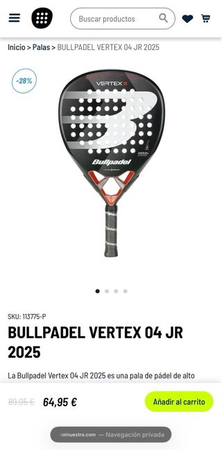 Bullpadel Vertex 04 JR 2025