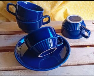 Torgau DDR Villeroy Kobalt "Vera"