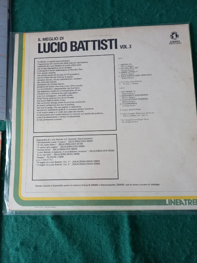 3 vinili di Lucio Battisti