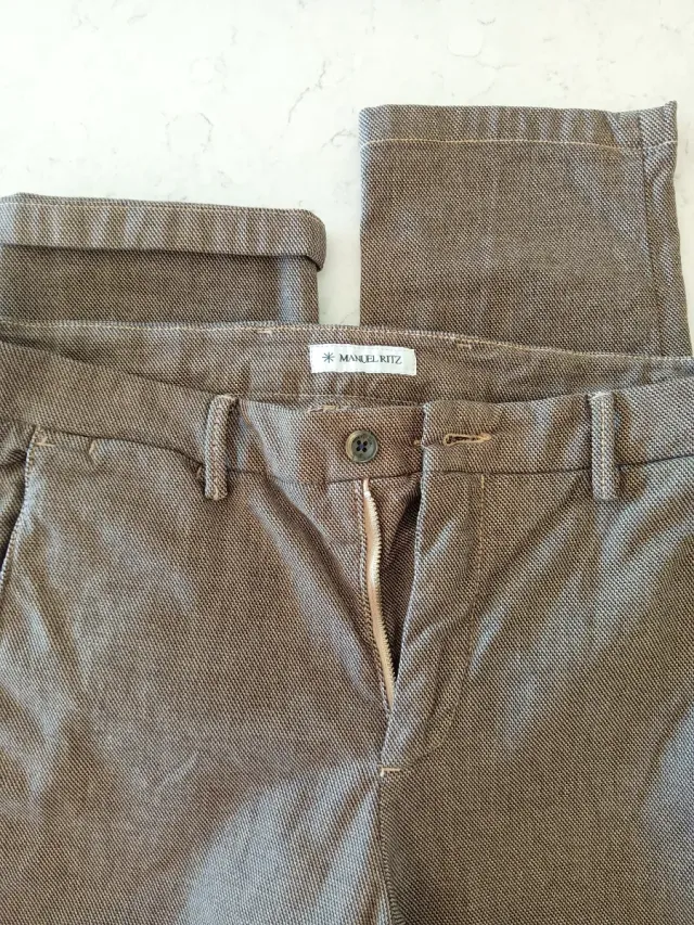 Pantalones Manuel Ritz Beige Talla 46