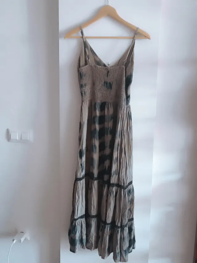 Vestido largo de algodón