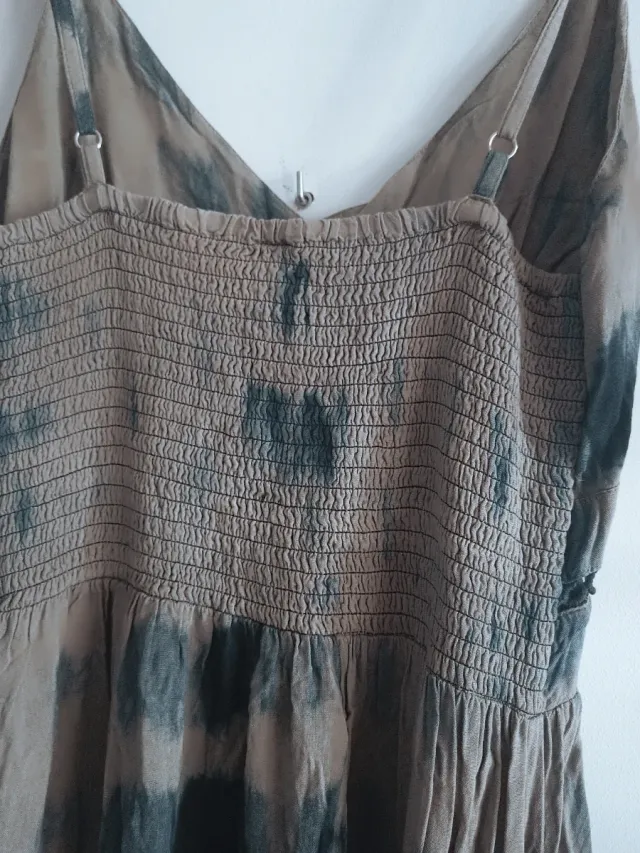 Vestido largo de algodón