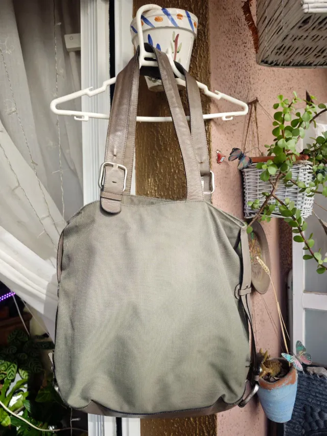 Bolso de hombro LUPO verde gris
