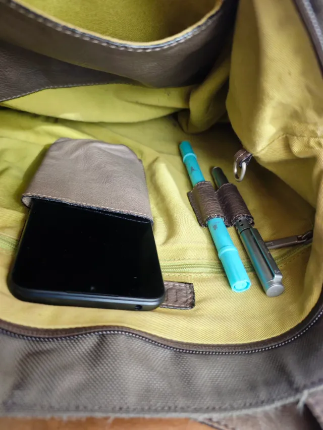 Bolso de hombro LUPO verde gris