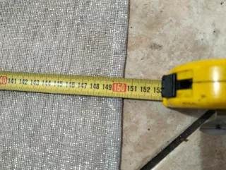 Tende grigie/argento con fili luminosi