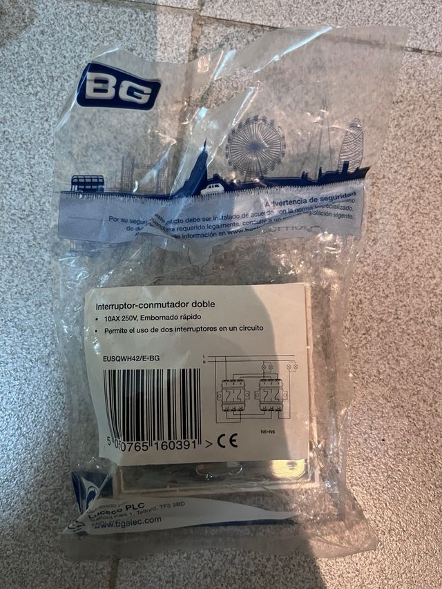 2 Interruptores Dobles Begelec Serie London