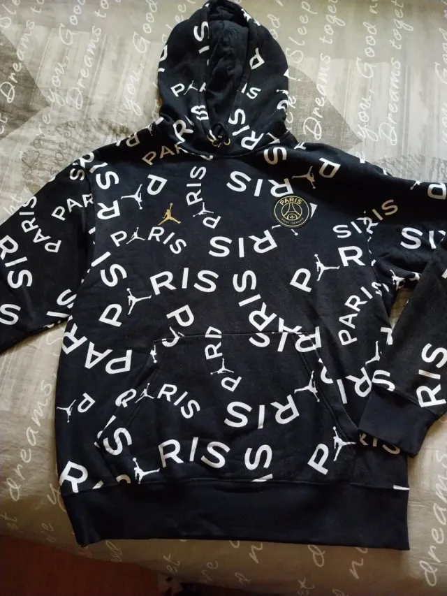 Sudadera Jordan Paris Negra y Dorada Chico