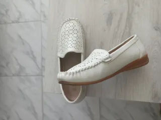 Mocasines blancos mujer talla 36