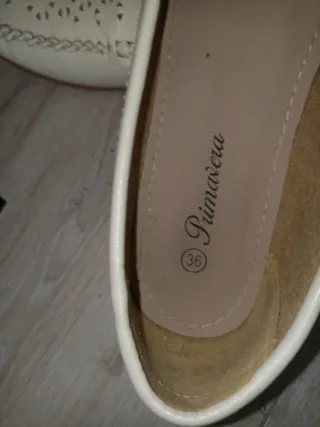 Mocasines blancos mujer talla 36