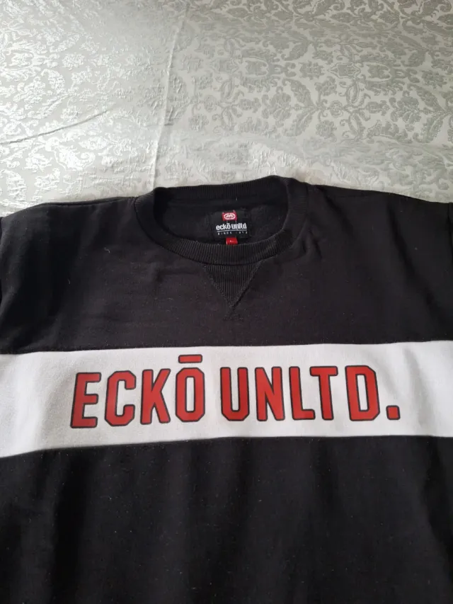 Sudadera Ecko Unltd Negra y Blanca