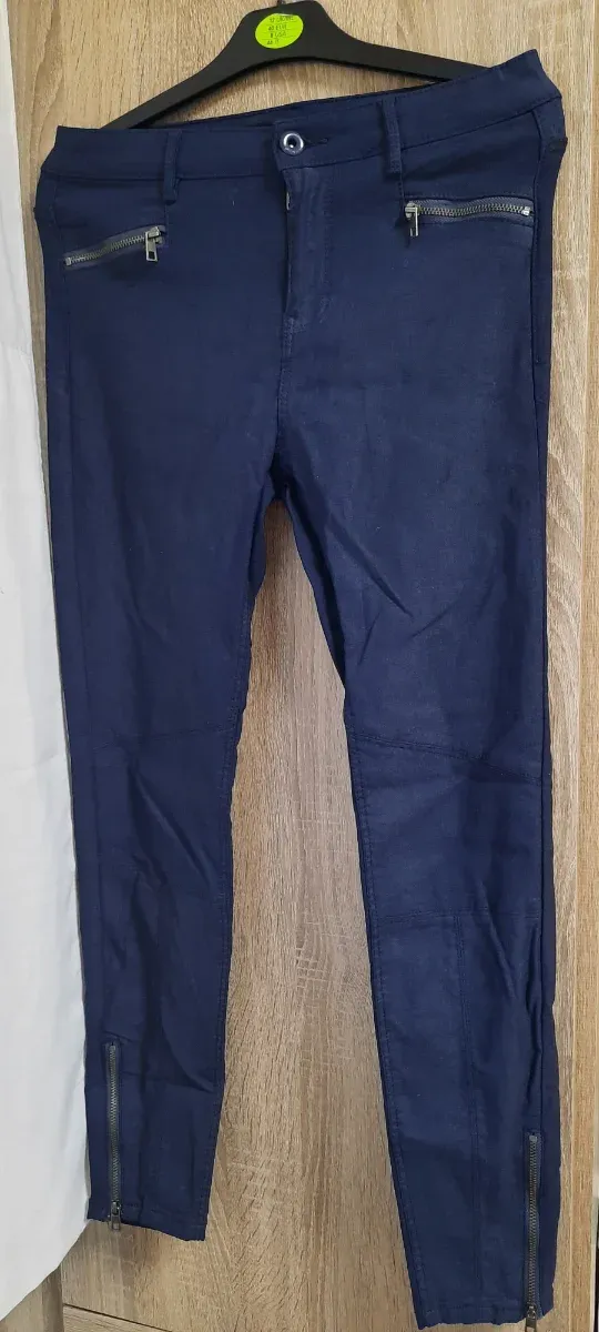 Pantalón elástico Stradivarius azul t 38
