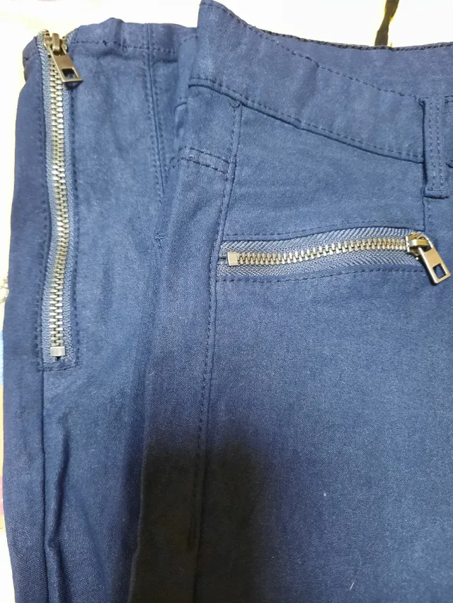 Pantalón elástico Stradivarius azul t 38