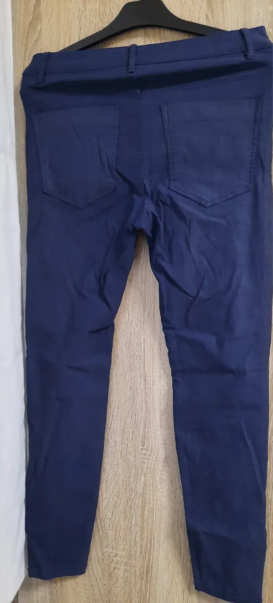 Pantalón elástico Stradivarius azul t 38