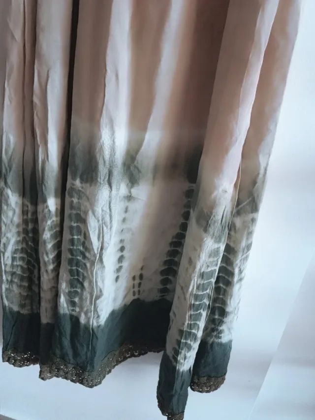 Vestido largo algodón tie-dye