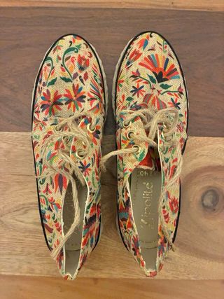Zapatos plataforma Zapatitos 36 florales