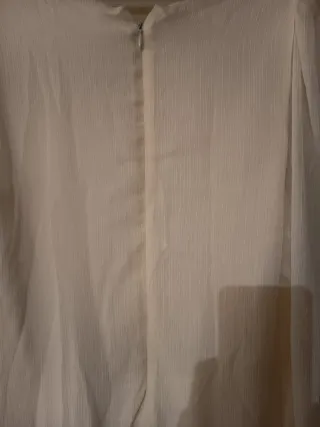 Vestido Pull&Bear bege/branco