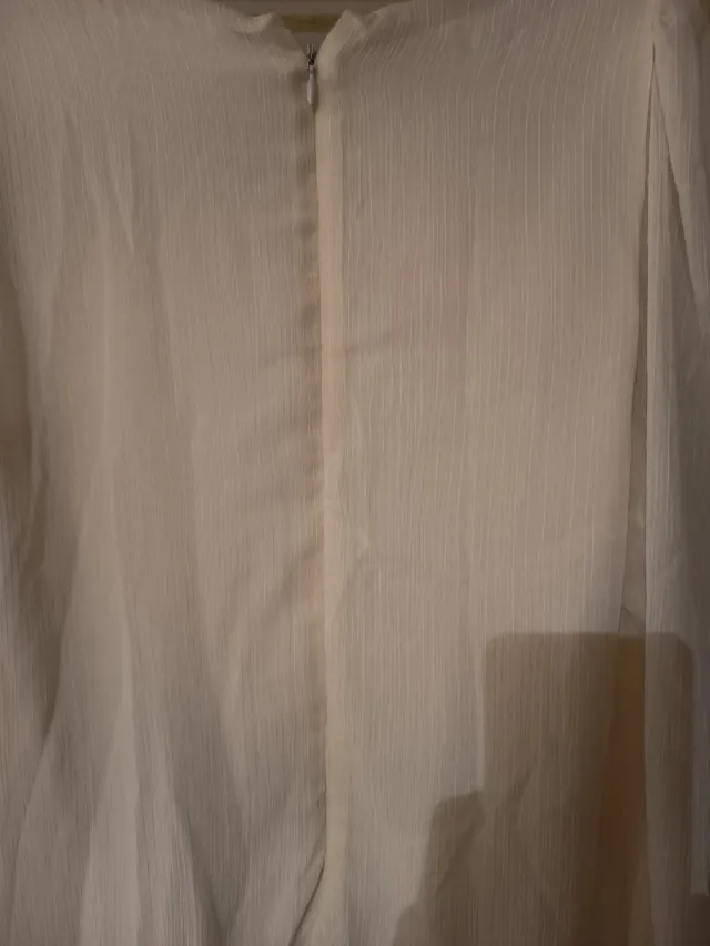 Vestido Pull&Bear bege/branco